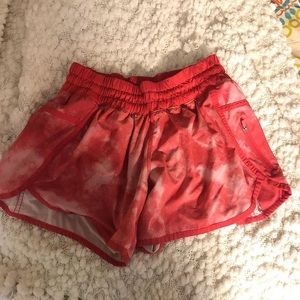 Pink lululemon shorts
